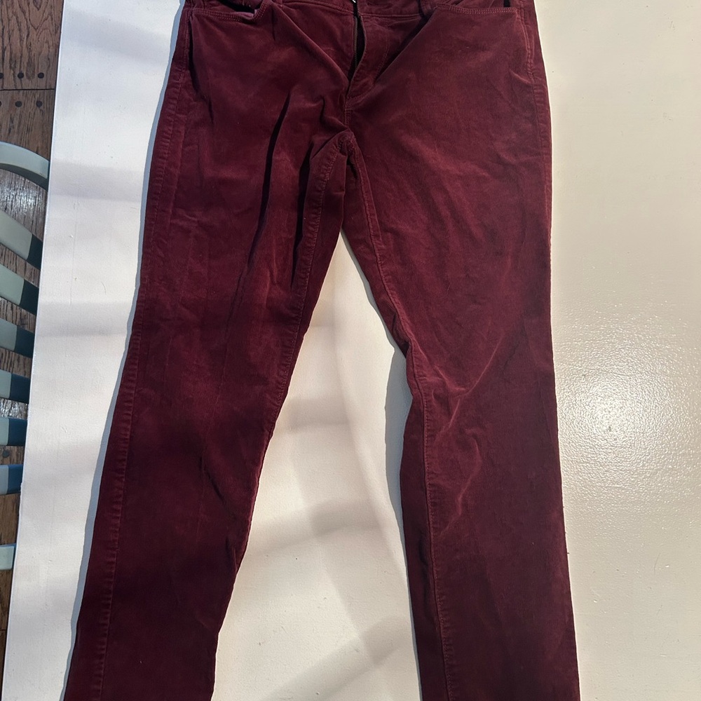 Burgundy Corduroy Pants